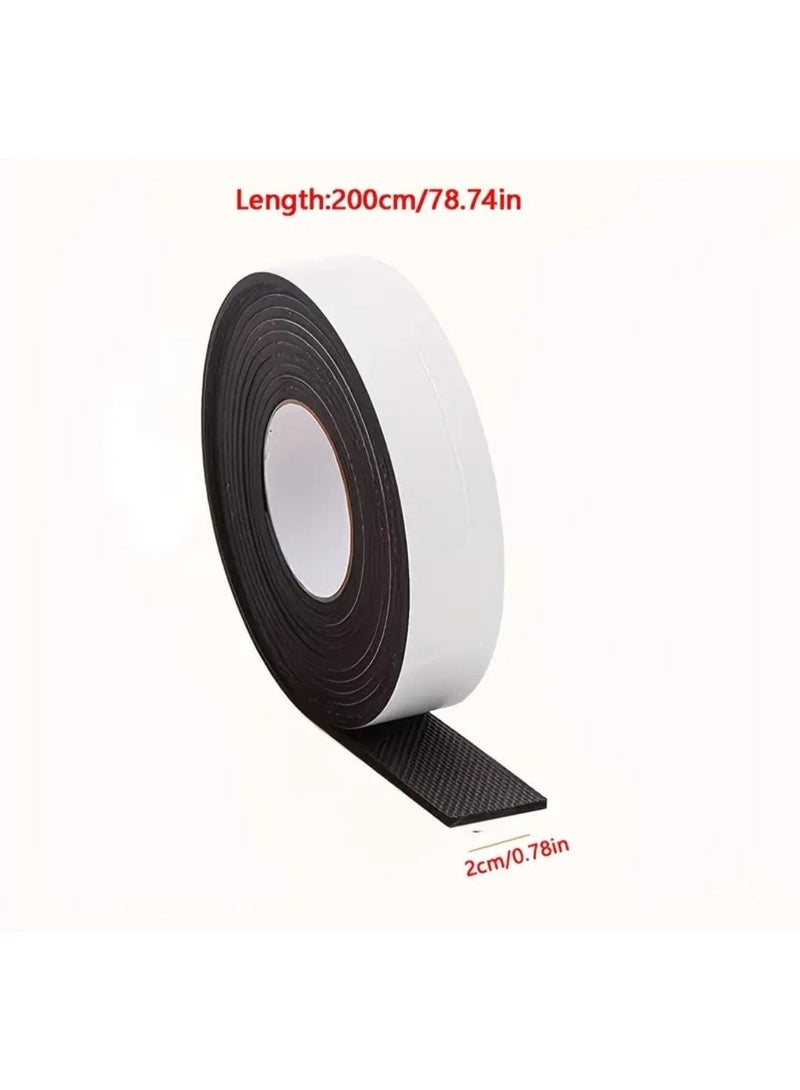 LDQ Black Cuttable Non-Slip Furniture Pad – Silent Chair & Table Leg Floor Protector, Thick Noise-Reducing Mat for Home & Office - Image 3